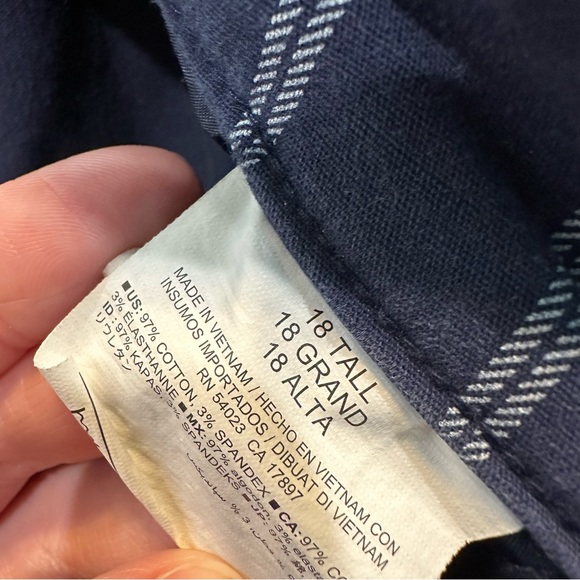 Old Navy • 18 Tall • Harper • Blue and White Stripes - Picture 3 of 3